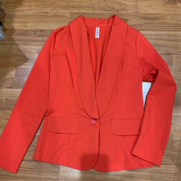 China Red Women’s 1-Button Jacket in Size Small - Picture 1 of 5